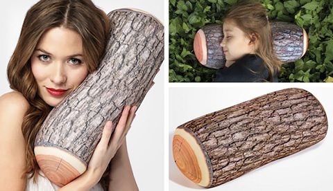 ↑ Kikkerland Log Micro Bead Head Cushion