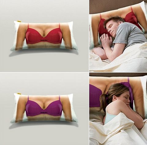 ↑ Wonderbra pillows