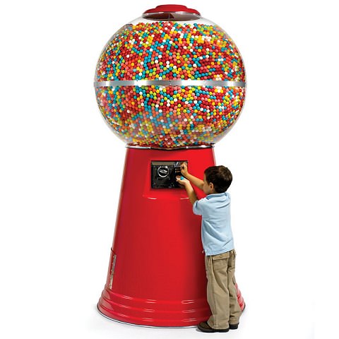 ↑ The 14,450 Gumball Machine.