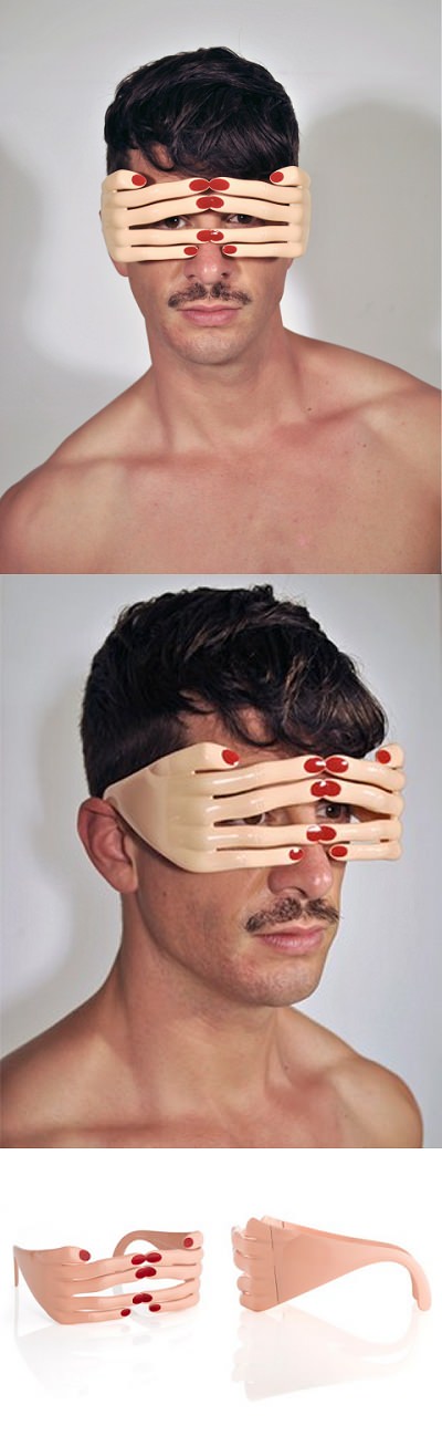 ↑ Jeremy Scott Flesh Hands frame