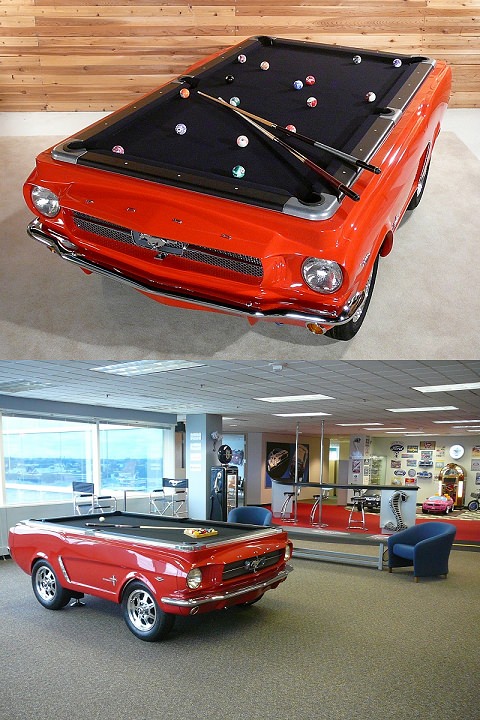 ↑ the Ford Car-Shaped Pool Table