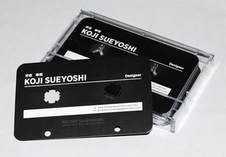 ↑ Audio Cassette Tape Bussiness Card.