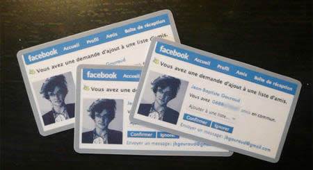 ↑ Facebook Business Card.