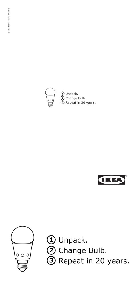 ↑ IKEA: Bulb