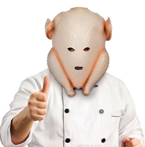 ↑ Clumsy Cook Turkey Mask