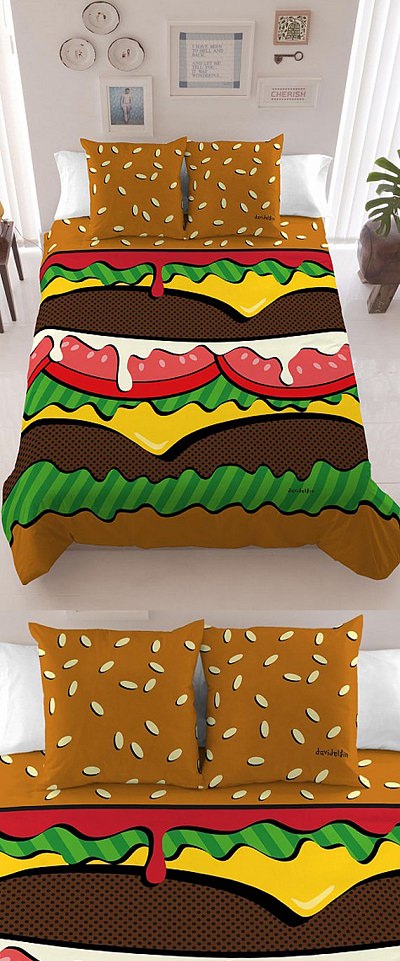 ↑ Davidelfi'n Burger Bedding