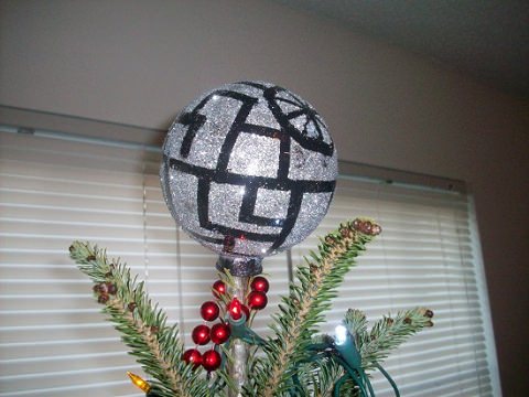 ↑ DIY Death Star Tree Topper