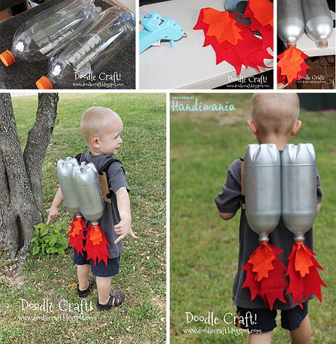 ↑ DIY upcycled Rocket jet pack