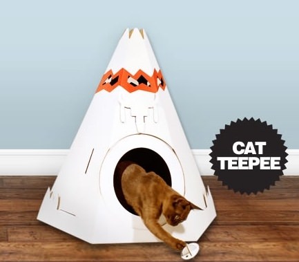 ↑ Cat Teepee - Cat Playhouse