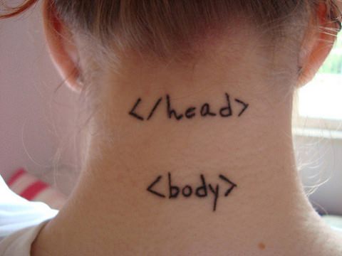 ↑　head body