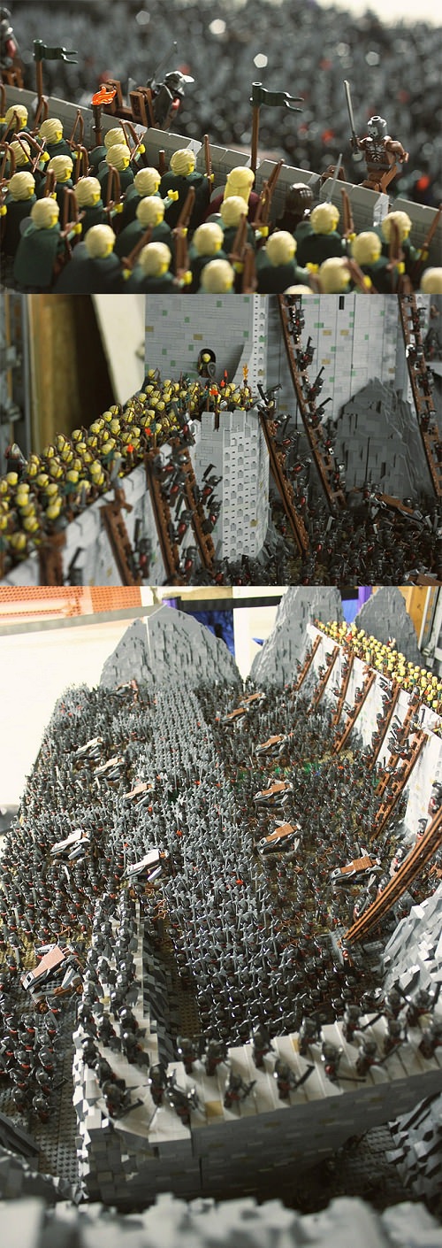 ↑ Epic LEGO Dioramas Than Lord Of The Rings Uses 1700 Mini Figures