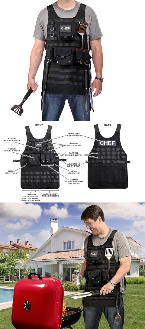 ↑ Tactical BBQ Apron