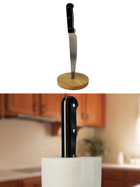 ↑ Angry Chef Towel Stand