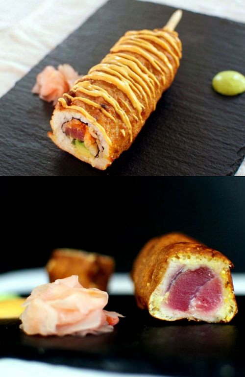 ↑ Sushi Corn Dogs