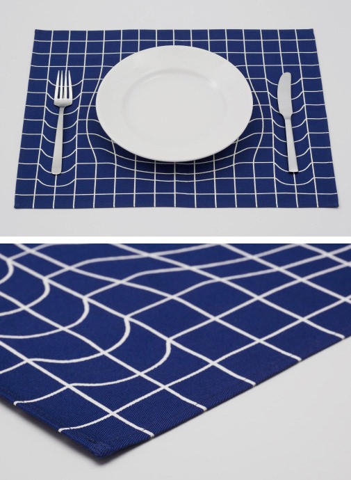 ↑ Spacetime curvature placemats